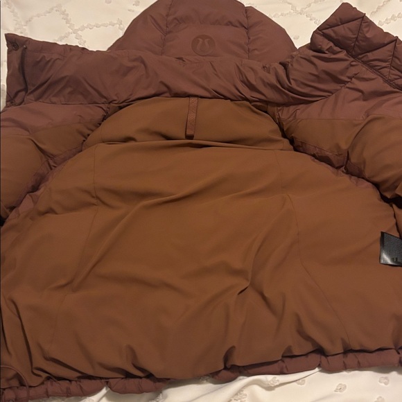 Lululemon Brown Hooded Puffer Vest - Picture 2 of 4